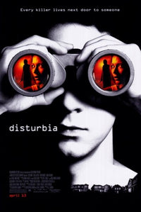 Disturbia Movie Poster Print - Thrilling psychological thriller art.