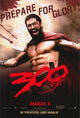 300 Movie Poster Print featuring epic battle scene from the film.
