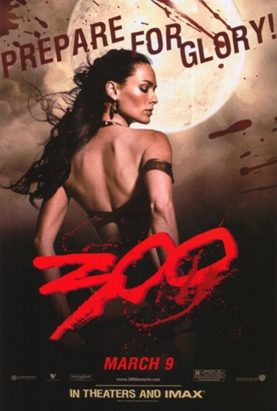 300 Movie Poster featuring epic battle scenes from the film.