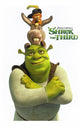 Shrek the Third Movie Poster Print featuring colorful characters from the film.
