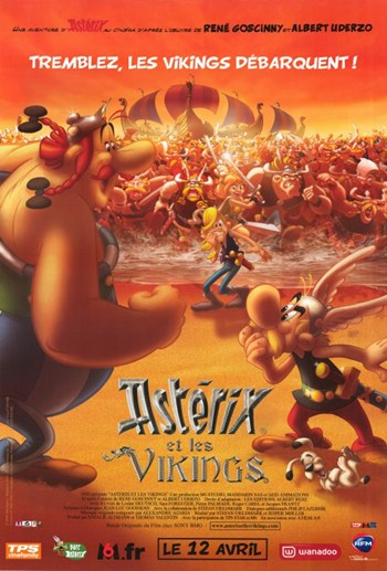 Asterix and the Vikings Movie Poster Print showcasing vibrant artwork.