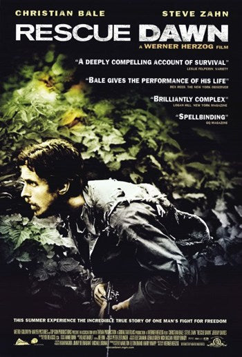 Rescue Dawn Movie Poster Print showcasing survival themes and cinematic art.