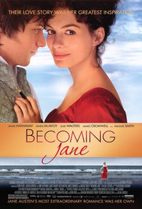 Becoming Jane Movie Poster Print featuring Jane Austen's life