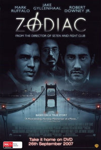 Zodiac Movie Poster Print featuring cinematic design