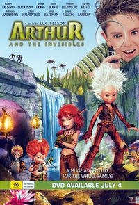 Arthur and the Invisibles movie poster print featuring vibrant visuals.