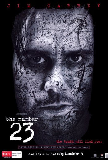 The Number 23 Movie Poster Print featuring mysterious design