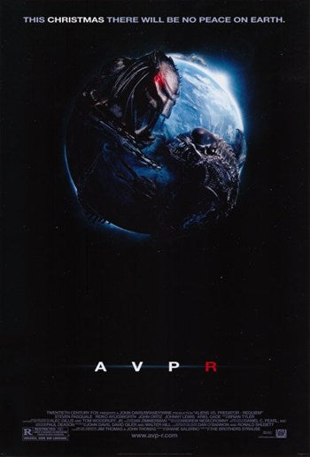 Aliens Vs. Predator Requiem Movie Poster Art Print featuring iconic sci-fi artwork.
