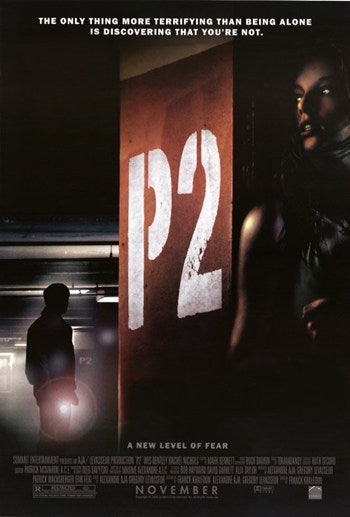 P2 movie poster print featuring suspenseful imagery.