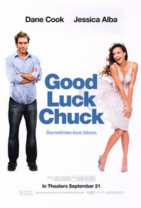Good Luck Chuck Movie Poster Print, vibrant comedy film artwork