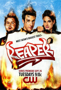 Reaper Movie Poster featuring chilling supernatural visuals.