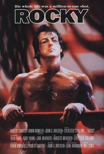 Rocky Movie Poster featuring iconic film artwork.