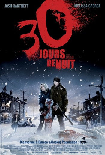 30 Days of Night Movie Poster Print featuring dark, moody imagery.