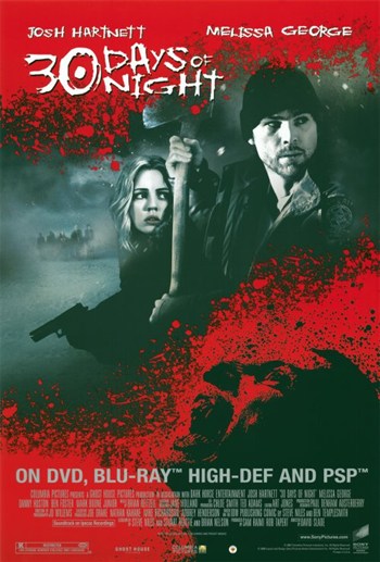 30 Days of Night Movie Poster Print showcasing horror film artwork.