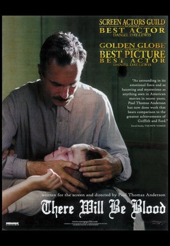 There Will Be Blood Movie Poster Print showcasing cinematic artwork.