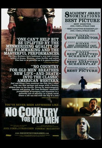 No Country For Old Men Movie Poster Print showcasing the film's gripping imagery.