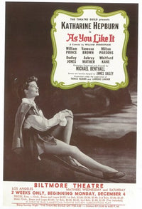 As You Like It Broadway Movie Poster