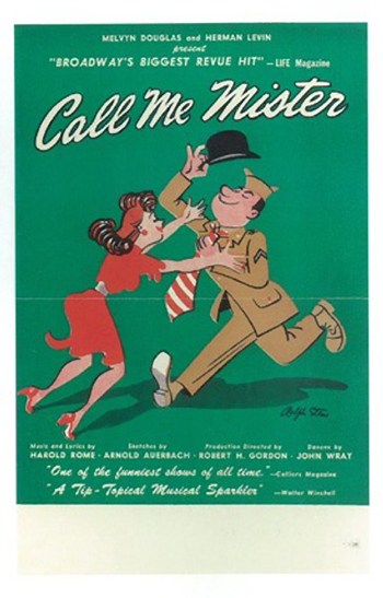Call Me Mister Broadway Movie Poster showcasing vibrant theater art