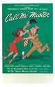 Call Me Mister Broadway Movie Poster showcasing vibrant theater art