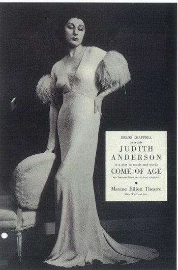 Come Of Age Movie Poster featuring Broadway production artwork.