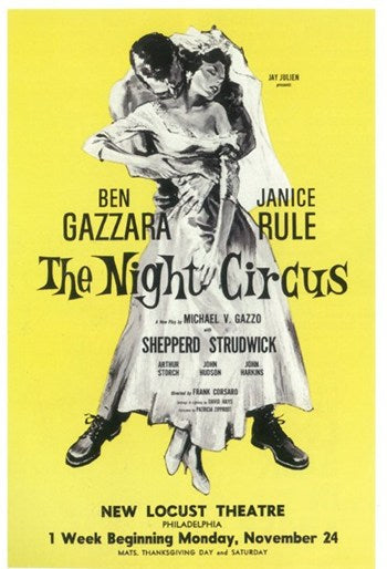 The Night Circus Movie Poster Print featuring a magical circus scene.
