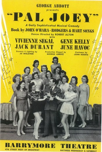 Pal Joey Broadway Movie Poster Print featuring vibrant theater imagery.
