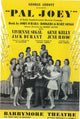Pal Joey Broadway Movie Poster Print featuring vibrant theater imagery.