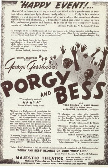 Porgy And Bess Broadway Movie Poster featuring vibrant imagery.