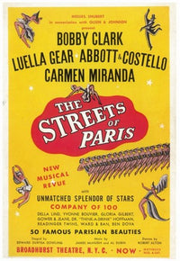 The Streets of Paris Movie Poster showcasing the charm of Paris.