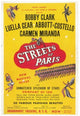 The Streets of Paris Movie Poster showcasing the charm of Paris.