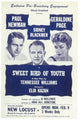 Sweet Bird Of Youth Broadway Movie Poster Print showcasing vibrant theatrical design.