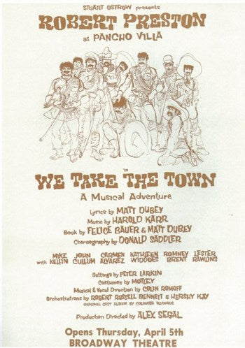 We Take The Town Broadway Movie Poster Print showcasing vibrant colors and theatrical design.