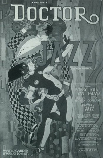 Doctor Jazz Broadway Movie Poster showcasing vibrant theater art.