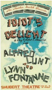 Idiot's Delight Movie Poster Print showcasing Broadway classic.