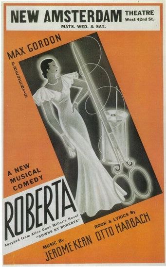 Roberta Movie Poster showcasing Broadway musical theme.