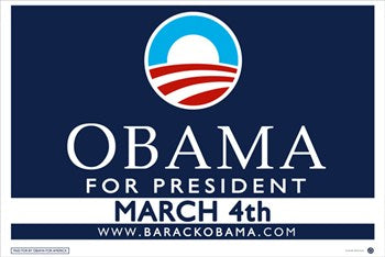 Barack Obama Campaign Poster 11x17, vibrant political art.