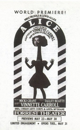 Alice Broadway Movie Poster Print showcasing vibrant colors and enchanting design.