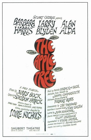 The Apple Tree movie poster showcasing vibrant Broadway charm.