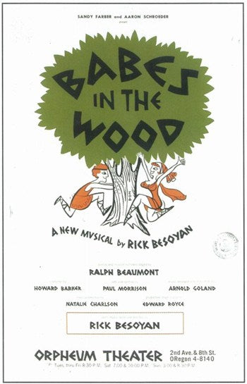 Babes In the Wood Broadway Movie Poster showcasing vibrant theatrical imagery.