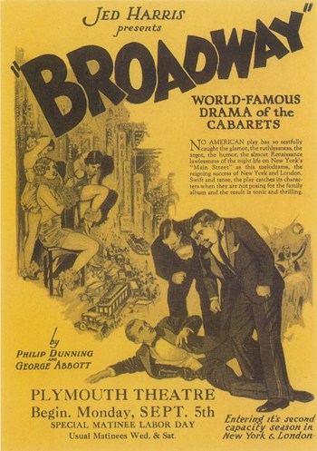 Broadway Movie Poster Print featuring vibrant stage imagery