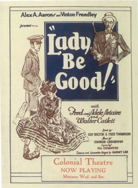 Lady Be Good Broadway Movie Poster featuring classic musical art.