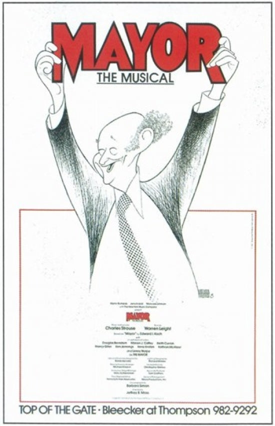 Mayor Broadway Movie Poster displaying vibrant theater imagery.