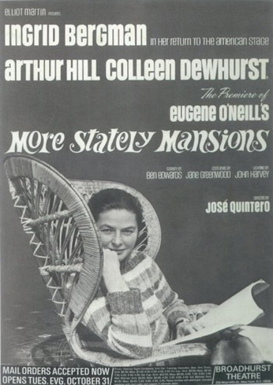 More Stately Mansions Broadway Movie Poster featuring elegant theatrical design.
