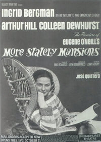 More Stately Mansions Broadway Movie Poster featuring elegant theatrical design.