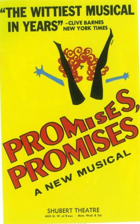 Promises Promises Broadway Movie Poster Print featuring vibrant artwork.