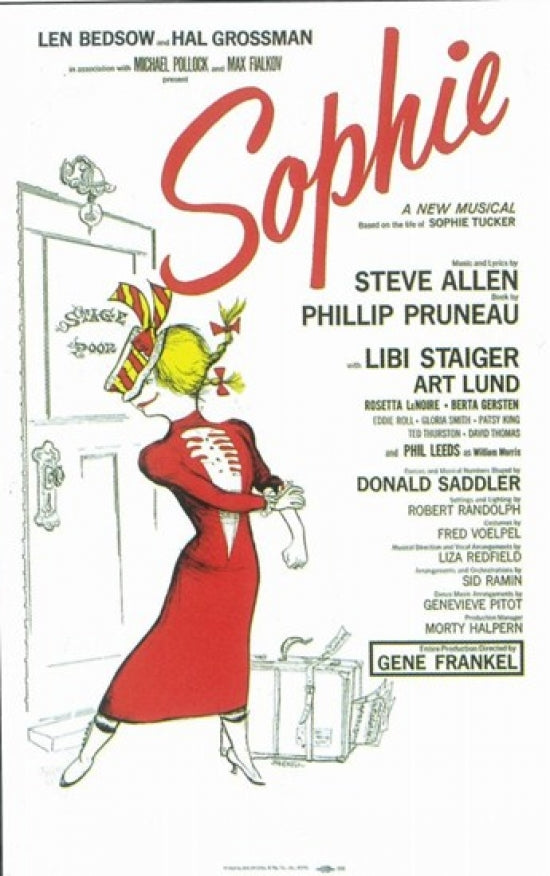 Sophie Broadway Movie Poster capturing the essence of the iconic production.