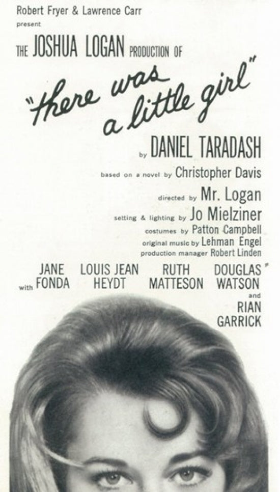 There Was A Little Girl Broadway movie poster art print.