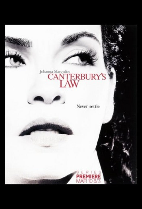 Canterbury's Law Movie Poster Print featuring dramatic visuals.