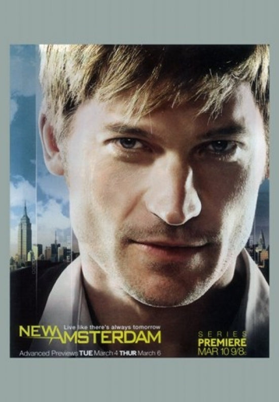 New Amsterdam movie poster print featuring vibrant artwork.