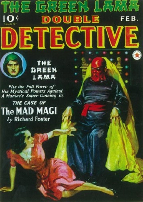Double Detective Movie Poster Print showcasing classic pulp film art.