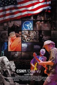 CSNY Deja Vu Movie Poster Print showcasing Crosby, Stills, Nash & Young.